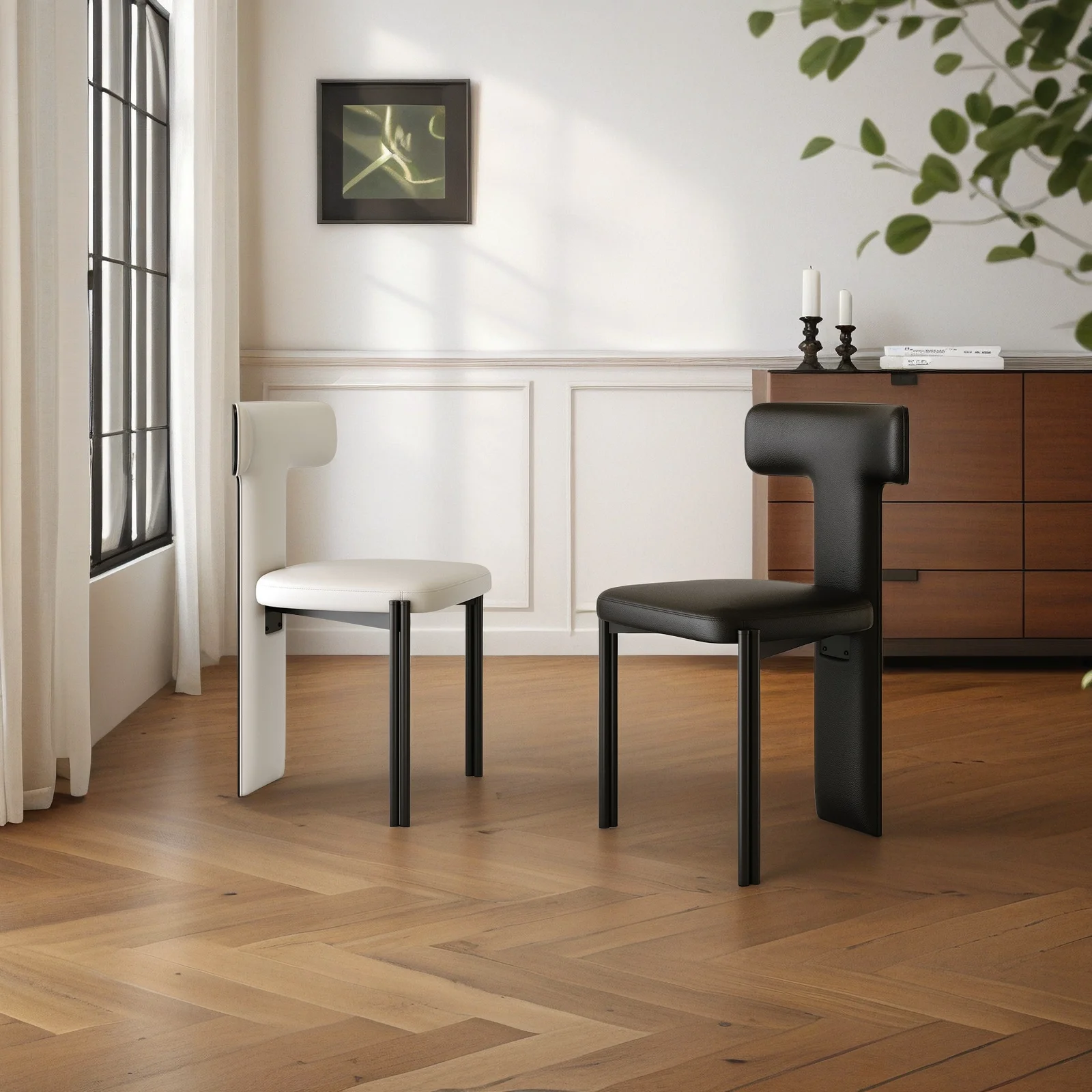 Ergonomic Nordic Vanity Dining Chairs Salon Wooden Living Room Dining Chairs Accent Garden Sillas Para Barra De Cocina Furniture