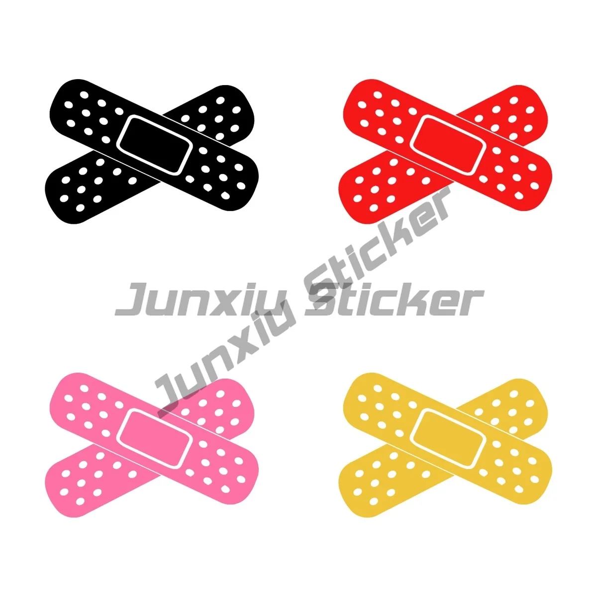 Funny Band Aid Car Bumpers Window Vinyl Decal  Creative Stickers and Car Styling Decors on Motorcycle