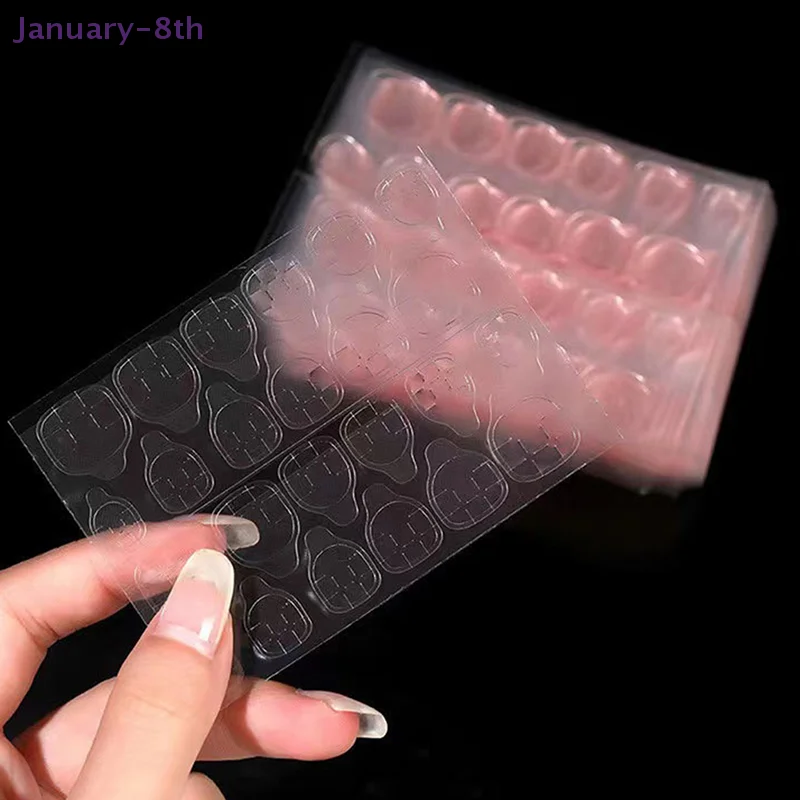 Cinta adhesiva de doble cara para uñas postizas, adhesivo de 6x8cm, 240 piezas, para manualidades, manicura, Gel acrílico, herramienta de maquillaje