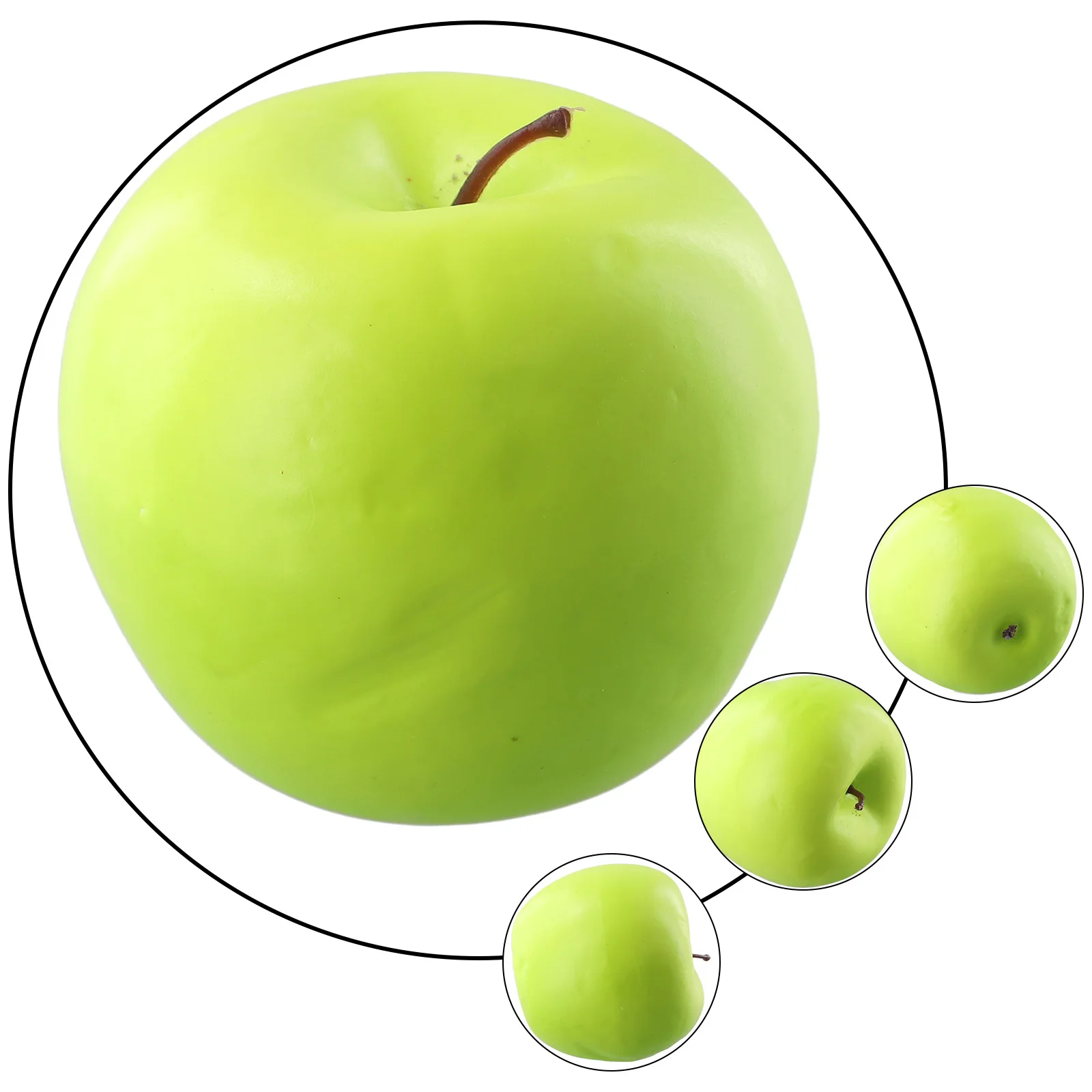 Artificial Fruits Simulation Apples Plastic Decorative Fruits Fake Fruits Green Red Apples Kitchen Party Home Decor Photo Props