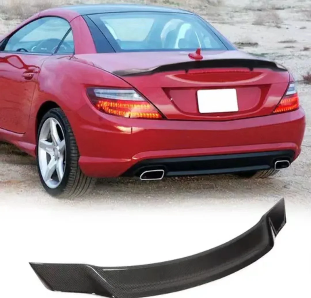 R172 Carbon Fiber R Style Spoiler For Mercedes Benz SLK Class 2004 - 2010 SLK200 SLK280 SLK300 SLK350