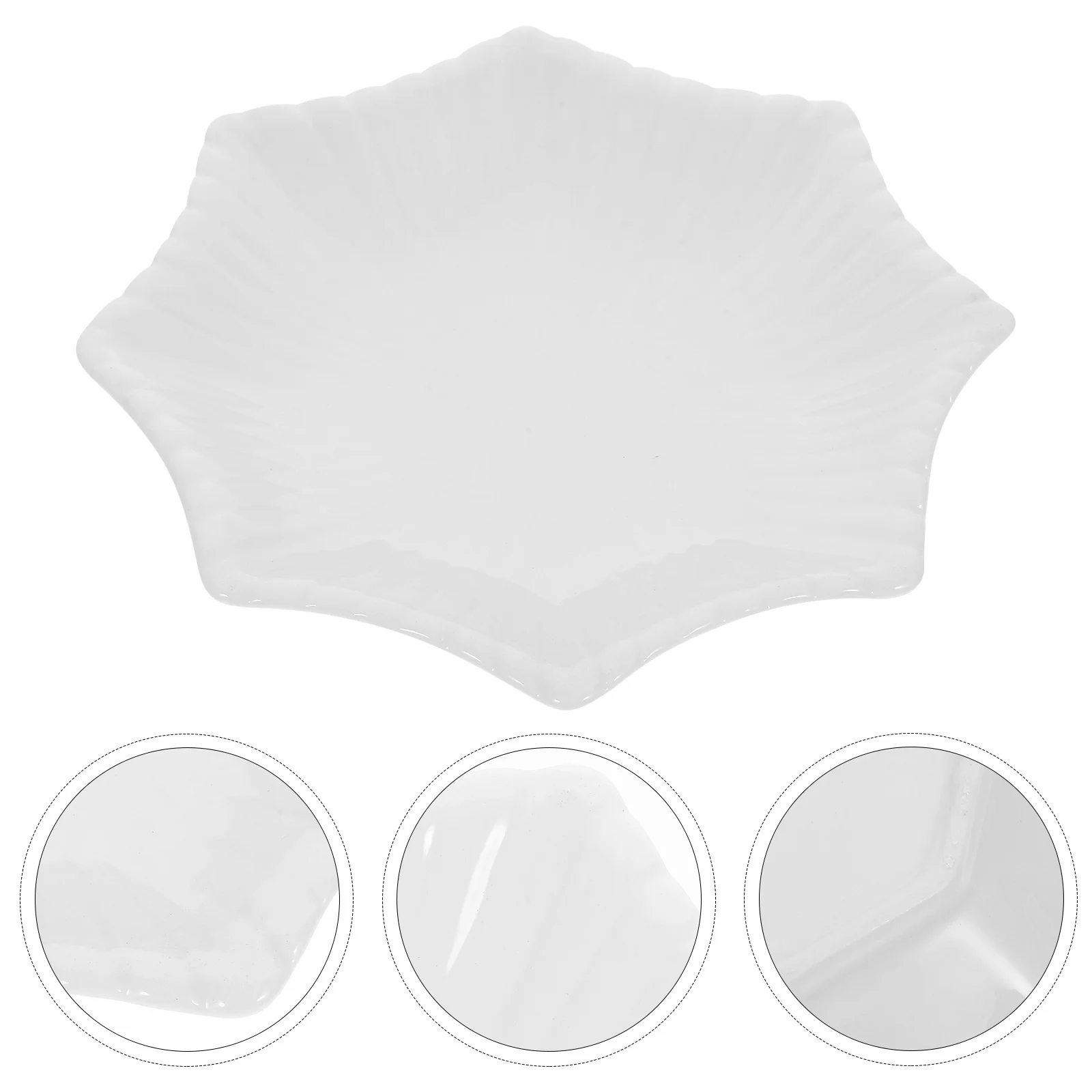 

Ceramic Jewelry Tray Creative Porcelain Desktop Jewelry Storage Tray Elegant Trinket Dish for Rings Earrings Accessories