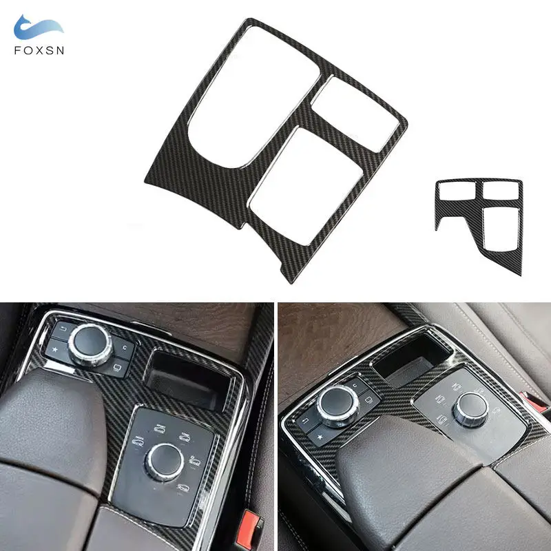 For Mercedes Benz GLE GLS M Class W164 W166 X166 Coupe C292 Car Center Console Armrest Box Multimedia Panel Frame Cover Trim