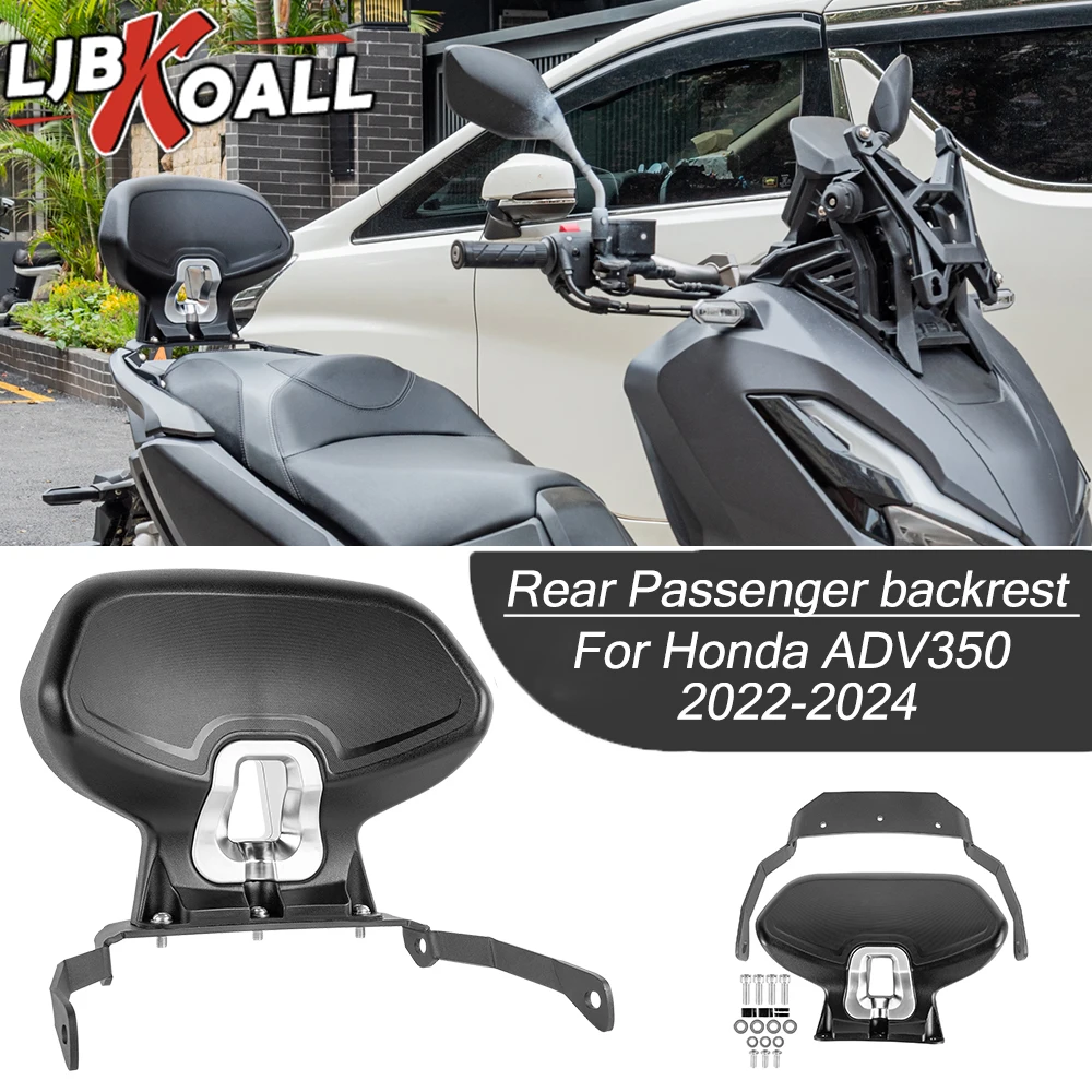 

ADV350 Rear Sissy Bar Passenger Seat Backrest Mount Hardware For Honda ADV 350 2022 2023 2024 Back Rest Motorcycle Accessories