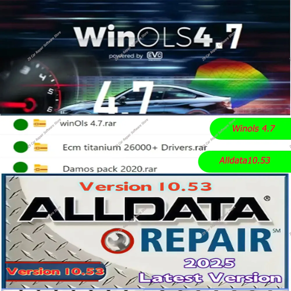 

Программное обеспечение Winols 4.7 для авторемонта Windows 10/11/2025 с Alldata10.53, последняя версия, диагностический инструмент для транспортных средств в комплекте
