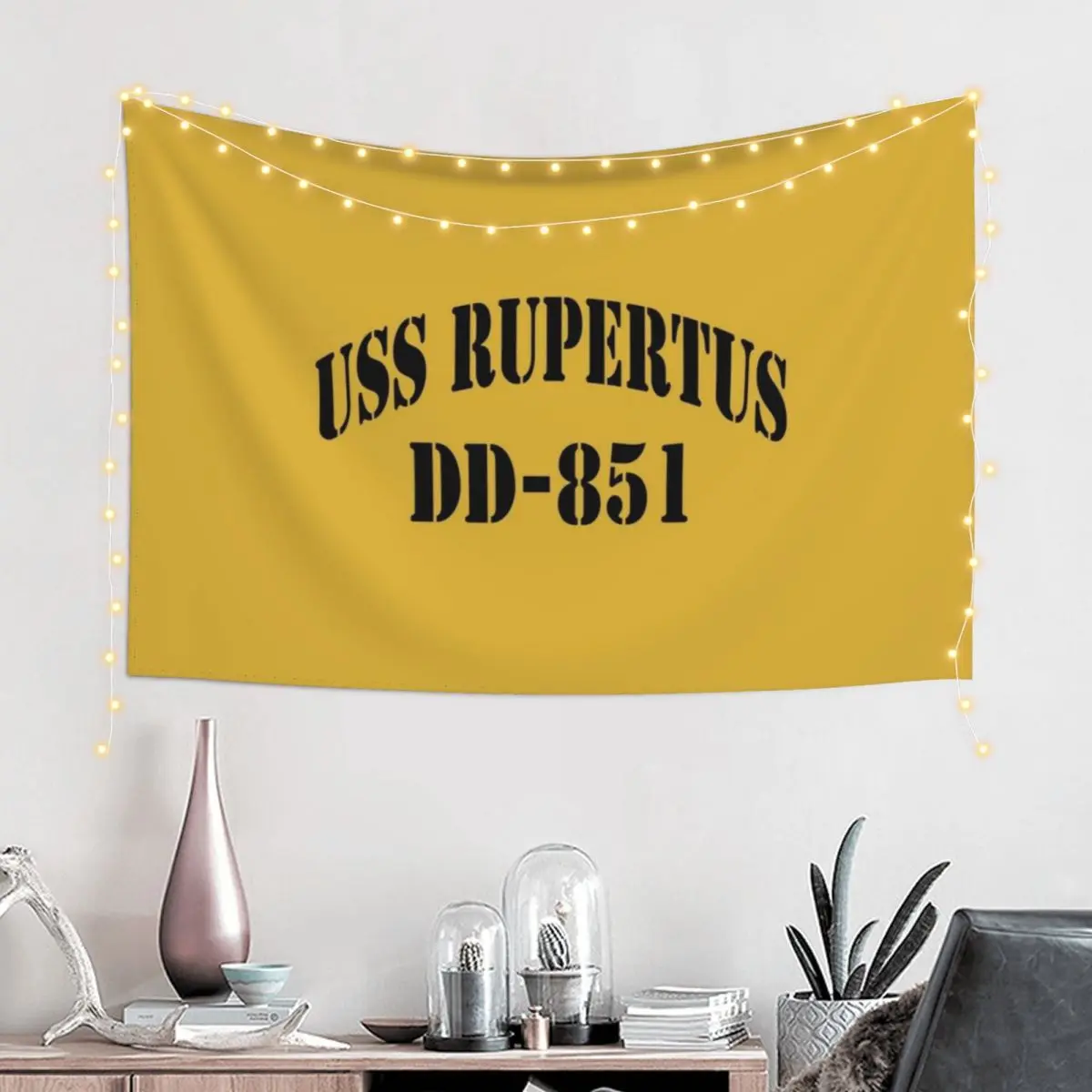 

USS RUPERTUS (DD-851) SHIP'S STORE Tapestry Kawaii Room Decor Home Decorations Aesthetic Wallpaper Tapestry
