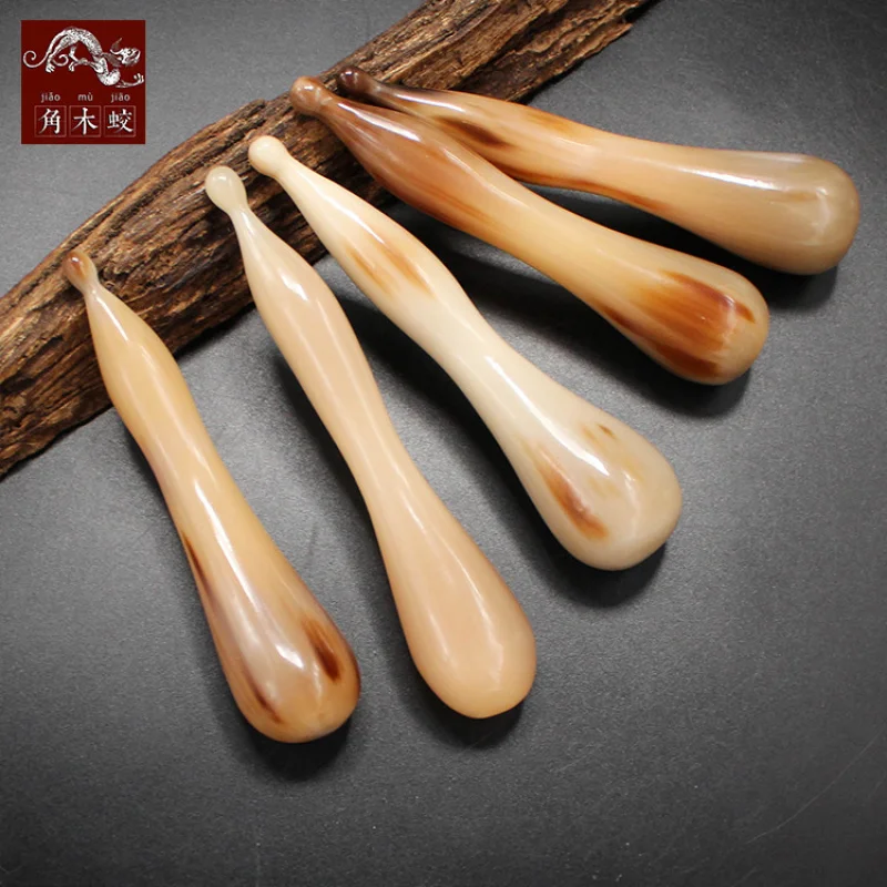 Horned Yak Horn Massage , Acupoint , Muscle Relaxation Stick, Handmade Model