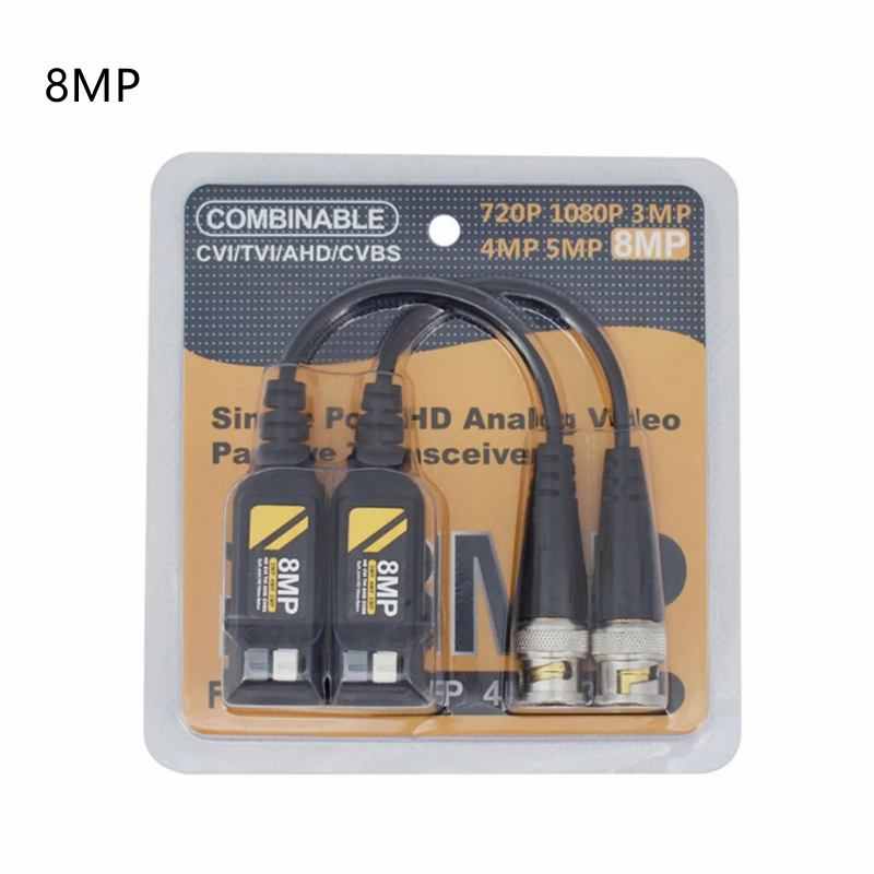 

5 пар/10 пар 8MP AHD/CVI/TVI витой BNC CCTV видеобалун пассивные приемопередатчики UTP балун BNC Cat5 CCTV UTP видео балун