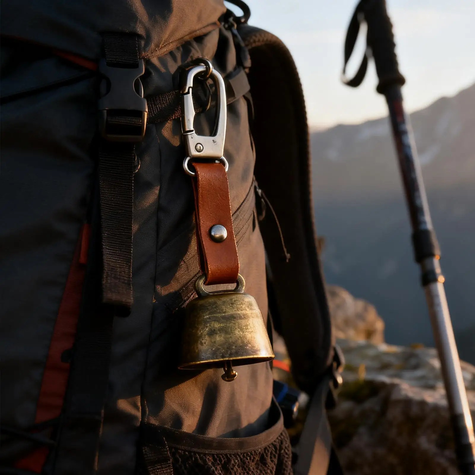 

Колокольчики с медведем для пеших прогулок, сигнализация для самообороны, сирена, колокольчики для собак с брелоком для пеших прогулок, кемпинга, треккинга, альпинизма, выживания