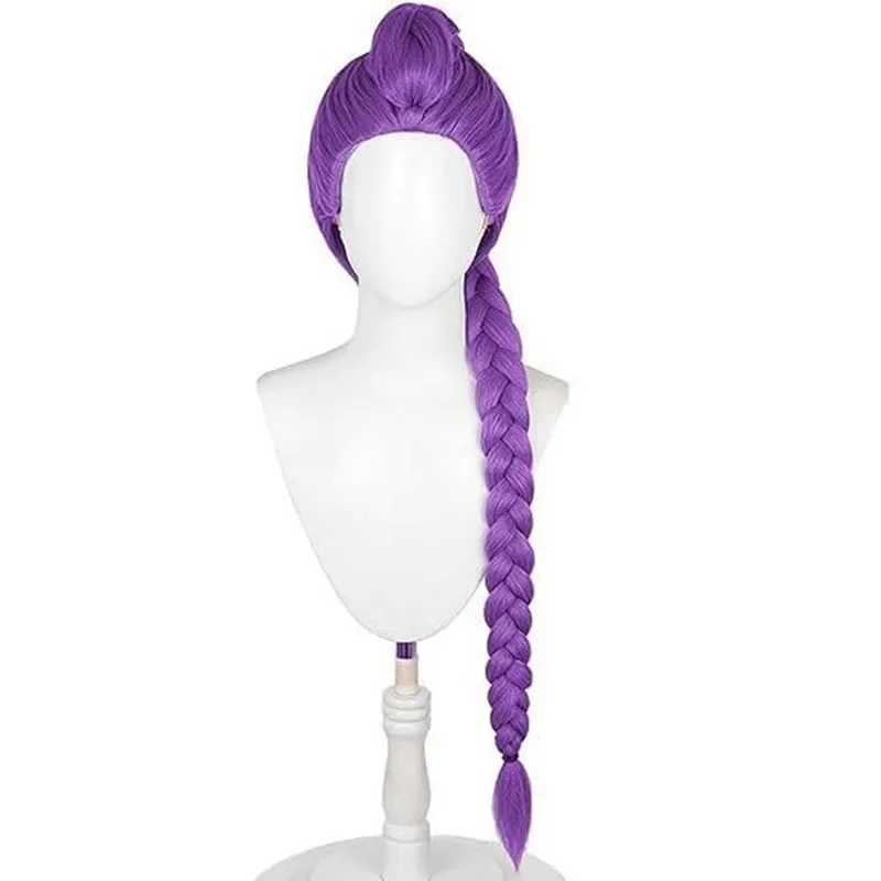 Donna Uomo Demon Hunters Parrucche Cosplay Anime Rumi Mira Zoey Parrucche per costumi Trecce viola Accessori per bambini Parrucca Rumi Prop