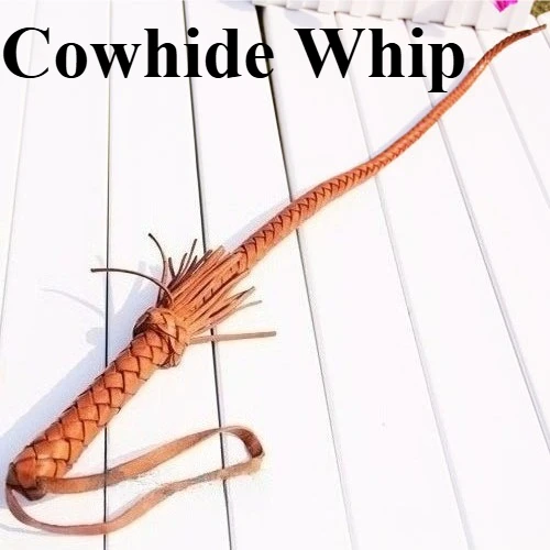 75CM New Multifunctional Cowhide Whip Training Equipment Real Leather Whip Outdoor EDC Tool