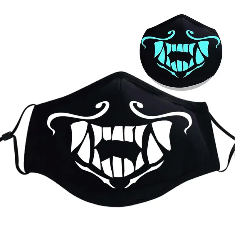 GAME LOL KDA Akali Cosplay Mask Halloween Prop Face Mask For Costume Accessories