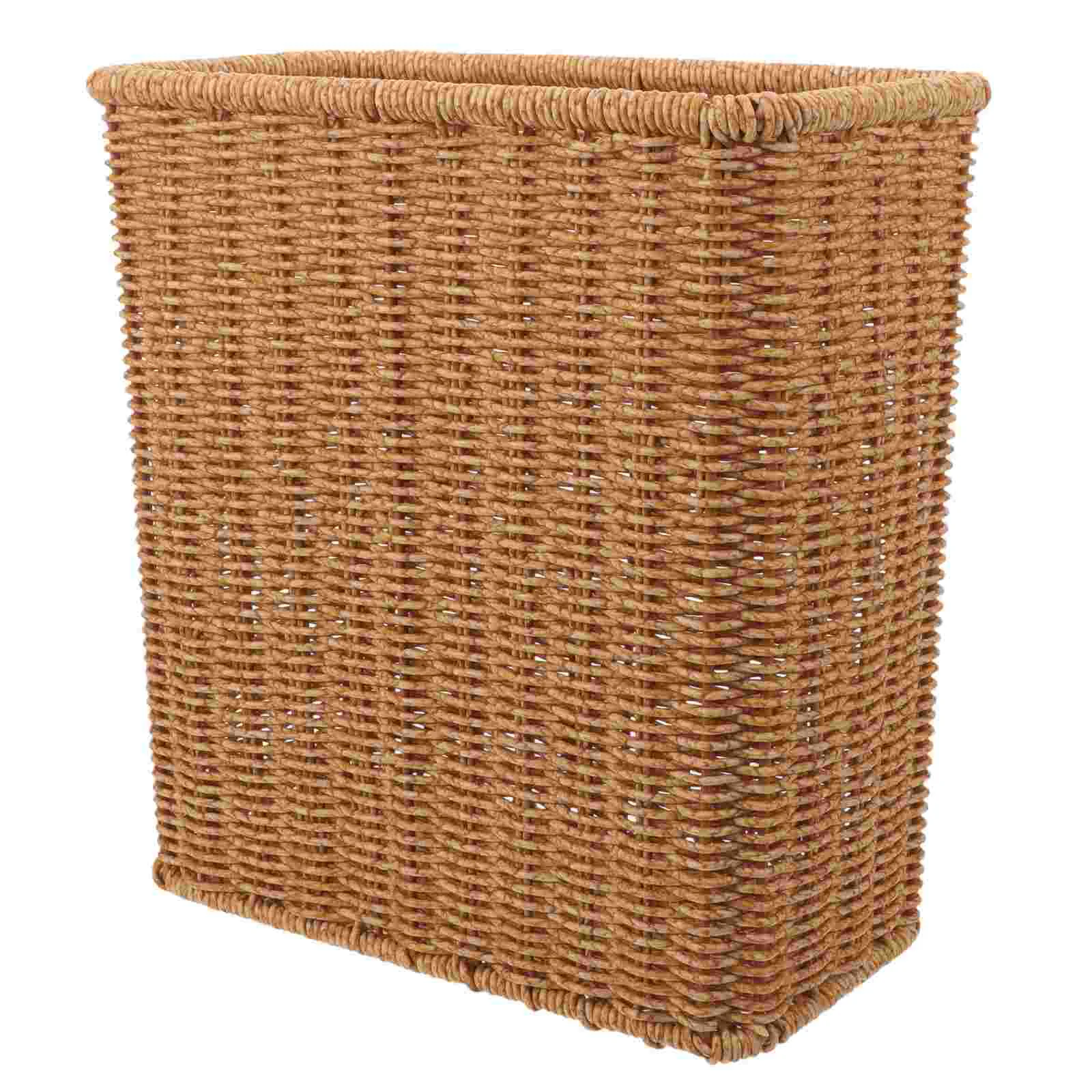 Household Woven Trash Can Office Trashcan Basket Wicker 2800X2700X1500CM Plastic Wastepaper