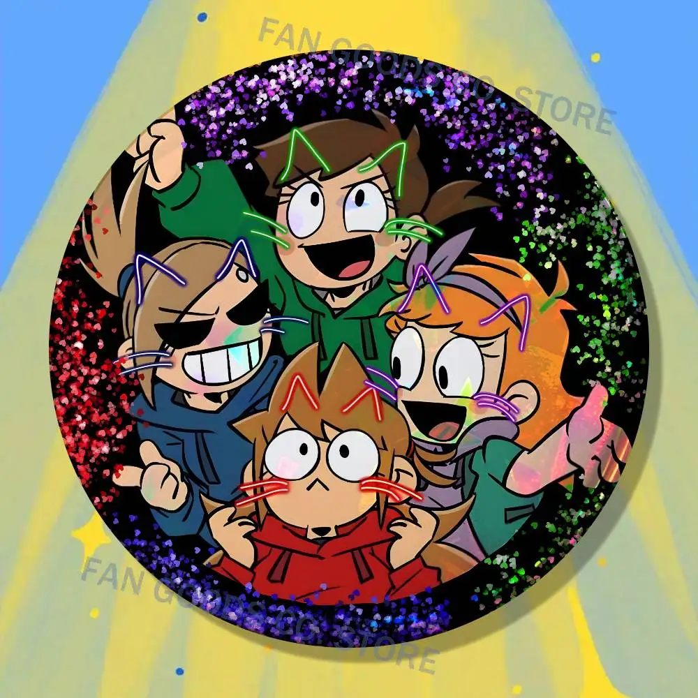 E-Eddsworld T-Tord Edd Brooches for Backpack Accessories 25mm,32mm