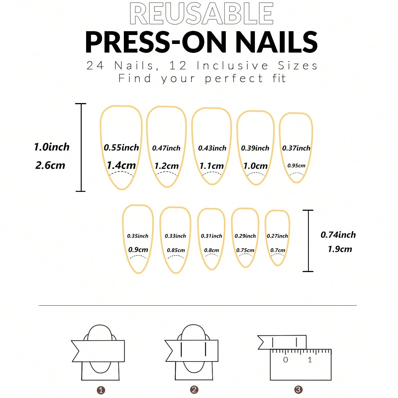 24PCS French Almond Fake Nails With Red Bow And White Pearl Design, Fully Covered Acrylic Fake Nails For Women image 3