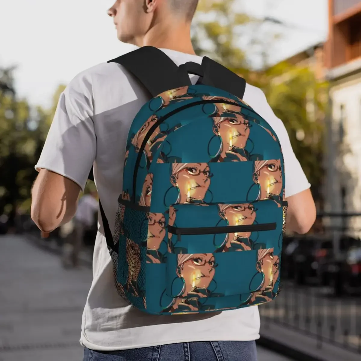 حقيبة ظهر Granny Seiko Daypack ذات سعة كبيرة للأولاد والبنات حقيبة كتب مدرسية حقائب كتف للرجال والنساء