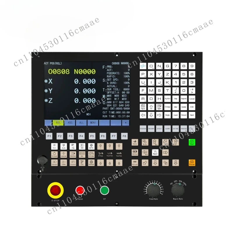 808m-max 4 Axis Incremental CNC Servo Controller System Used for Machine Tool Milling Drilling VMC Machine With ATC+PLC AB Macro