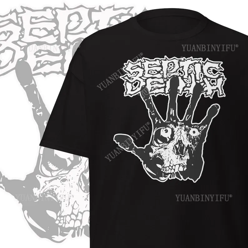Septic Death T-shirt Vintage Hardcore Punk Band Merch Retro Punk Rock Clothing