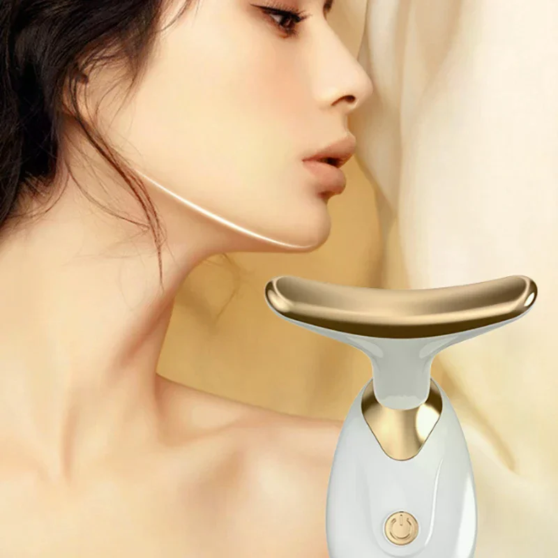 الرقبة أجهزة شد الوجه العلاج شد الجلد المضادة للتجاعيد LED الفوتون الرقبة مدلك الخامس الوجه رفع تقليل الذقن المزدوجة العناية بالوجه #3