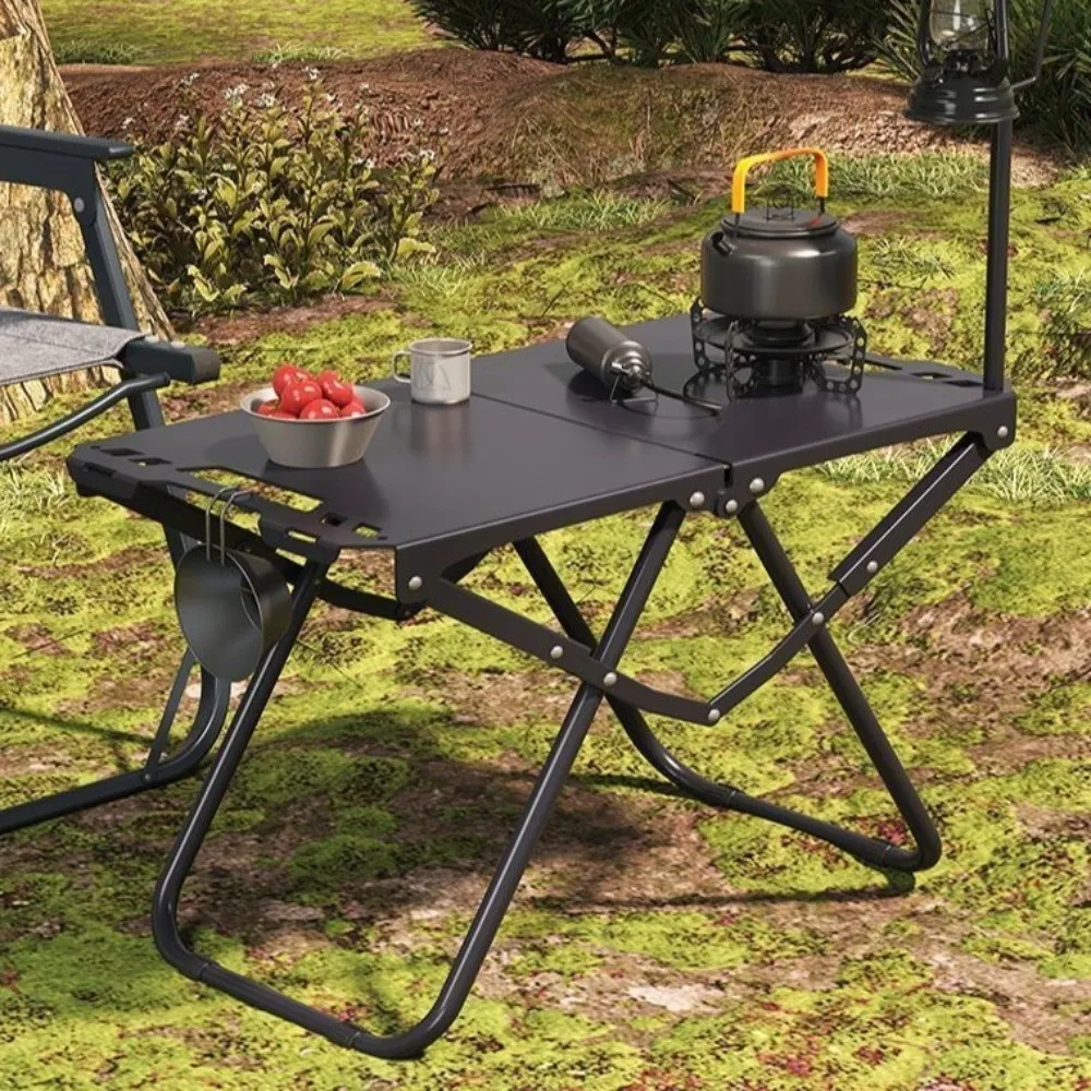 Lightweight Folding Camping Table Compact Thickened Portable Table Multipurpose Durable Outdoor Folding Table BBQ Grilling