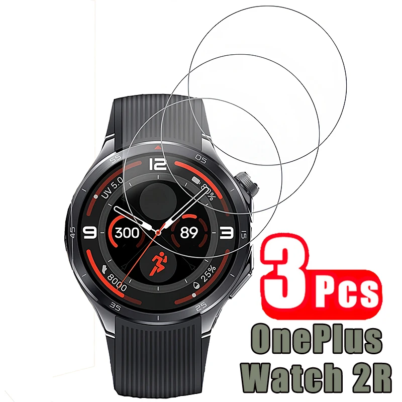 3PCS 9H Tempered Glass Screen Protector For OnePlus Watch 2R Smart Watch One Plus Watch2R 2 R Sport SmartWatch Cover Film
