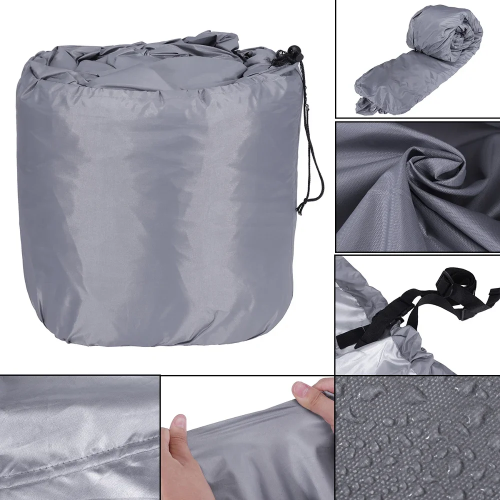 210D T-Top Boat Cover 17-25FT V-hull Fishing Boat Cover Anti-UV Waterproof Heavy Duty Marine Trailerable Canvas Boat Accessories