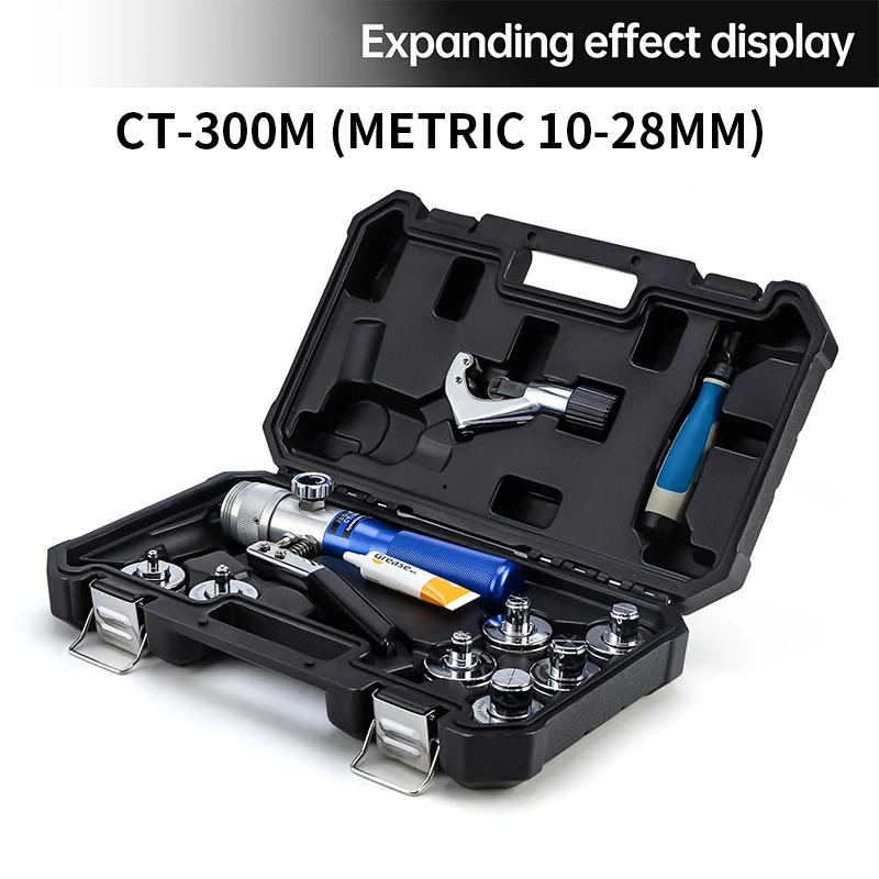 CT VG300A AL Hydraulic Tube Expander Copper Aluminum Pipe Flaring Tool Refrigeration Air Conditioning Repair Equipment