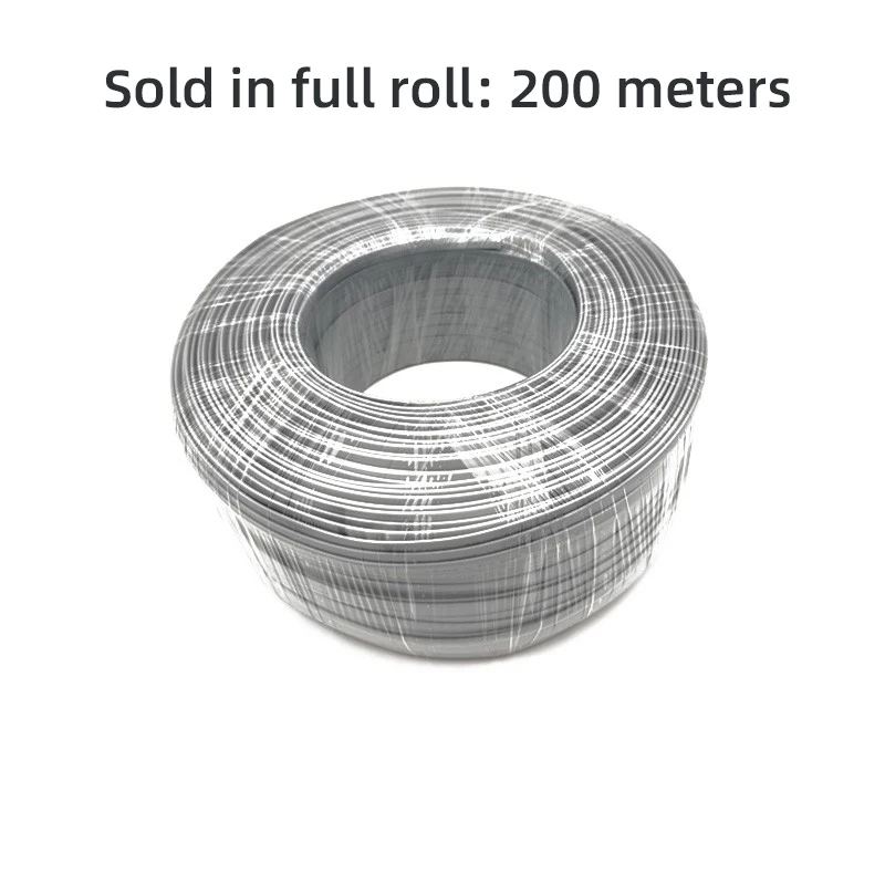 

200M UL20251 26AWG многожильная телефонная линия из чистой меди 8-жильный мягкий плоский рулон из чистой проволоки