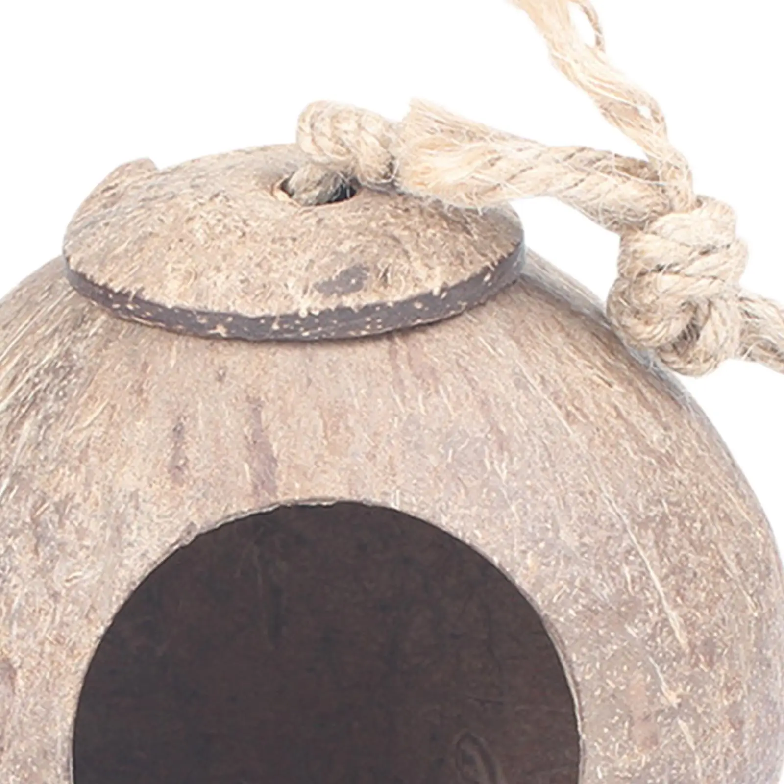 Nido colgante de concha para jardín – Refugio natural para pájaros - imagen 3