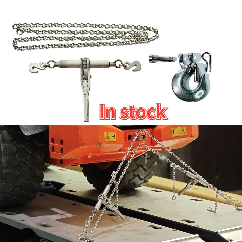 RC Car Metal Chain Tensioner Hook Suitable for 1/14 RC Loader Excavator Bulldozer Dump Truck Model Metal Ratchet Chain Tensioner