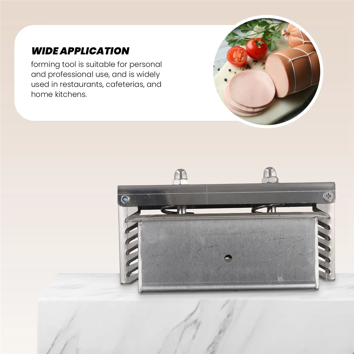 

Qualitative Meats Press Tool Pressing Tool Kitchen Cooking Tool,Stainless Steel,Rectangle,Forming Tool for Homemade,Beef Brick