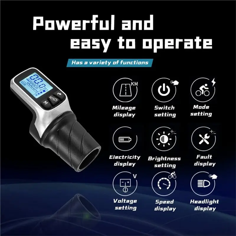 AT21-Brushless Electric Bike Controller 500W 25A With LCD Display Compatible 24V 36V 48V Scooter Motors Ebike Accessories