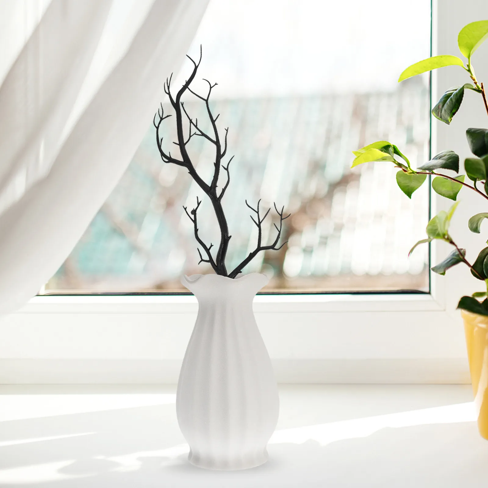 6 Stück künstliche Zweige für Vasen-Mittelstücke, künstliche Zweigzweige, Heim- und Bürodekoration, Halloween-Dekoration, künstliche Zweigornamente