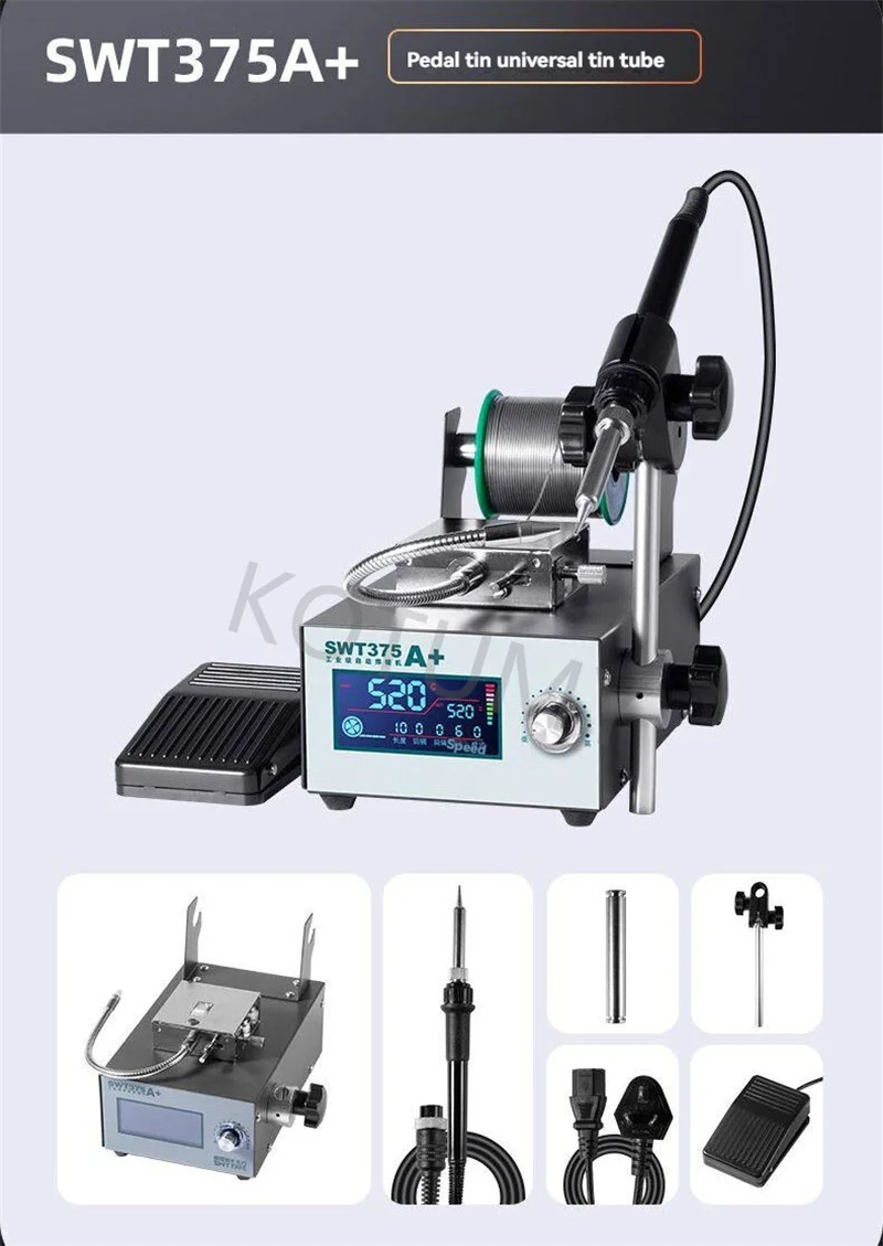 SWT375 Automatic Soldering Machine High Efficiency Stable Unit For Large Production Line Continuous Electronic Welding Work