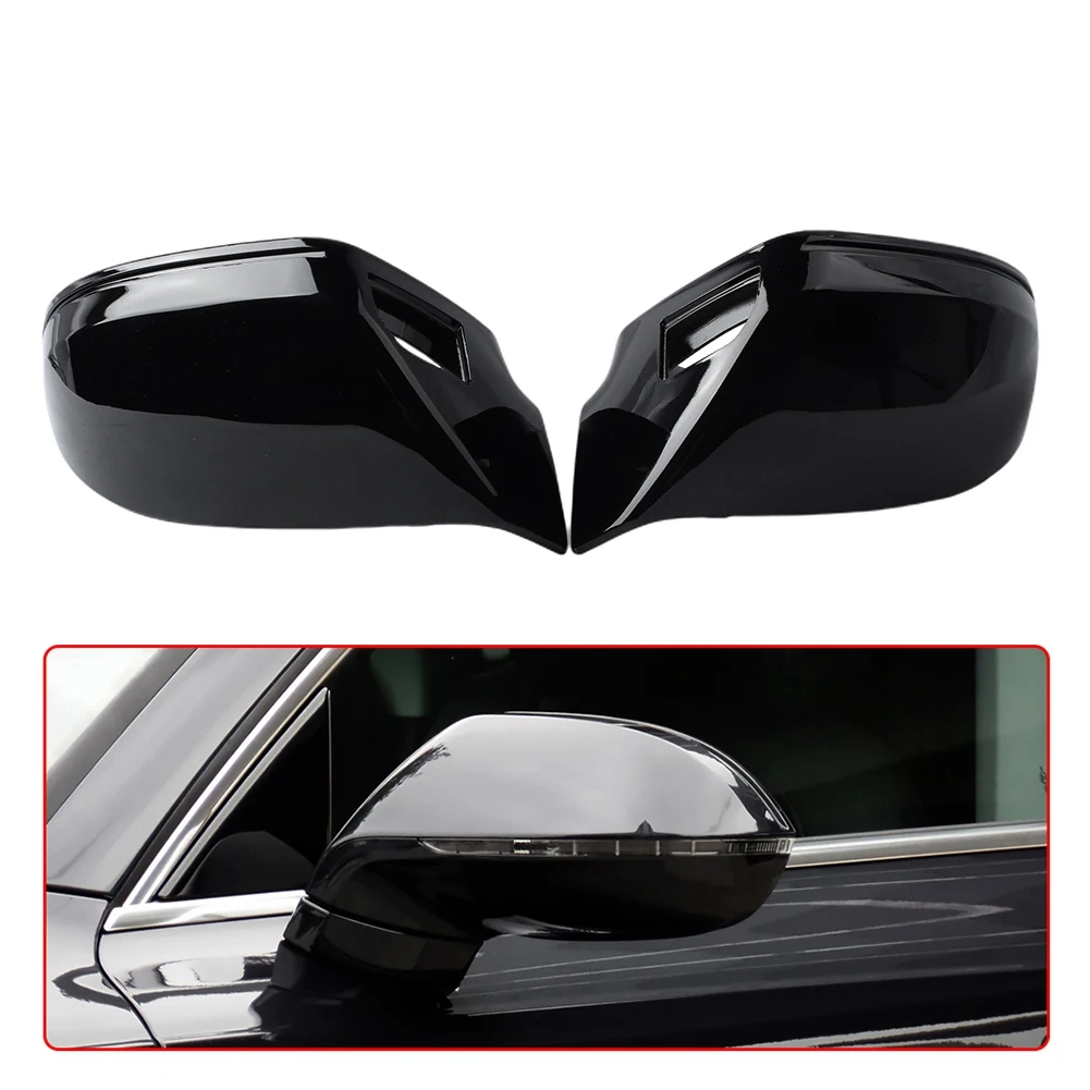 Car Rearview Mirror Cover Side Mirror Shell Accessories for-Audi A7 S7 RS7 2010-2017 with Assist Hole