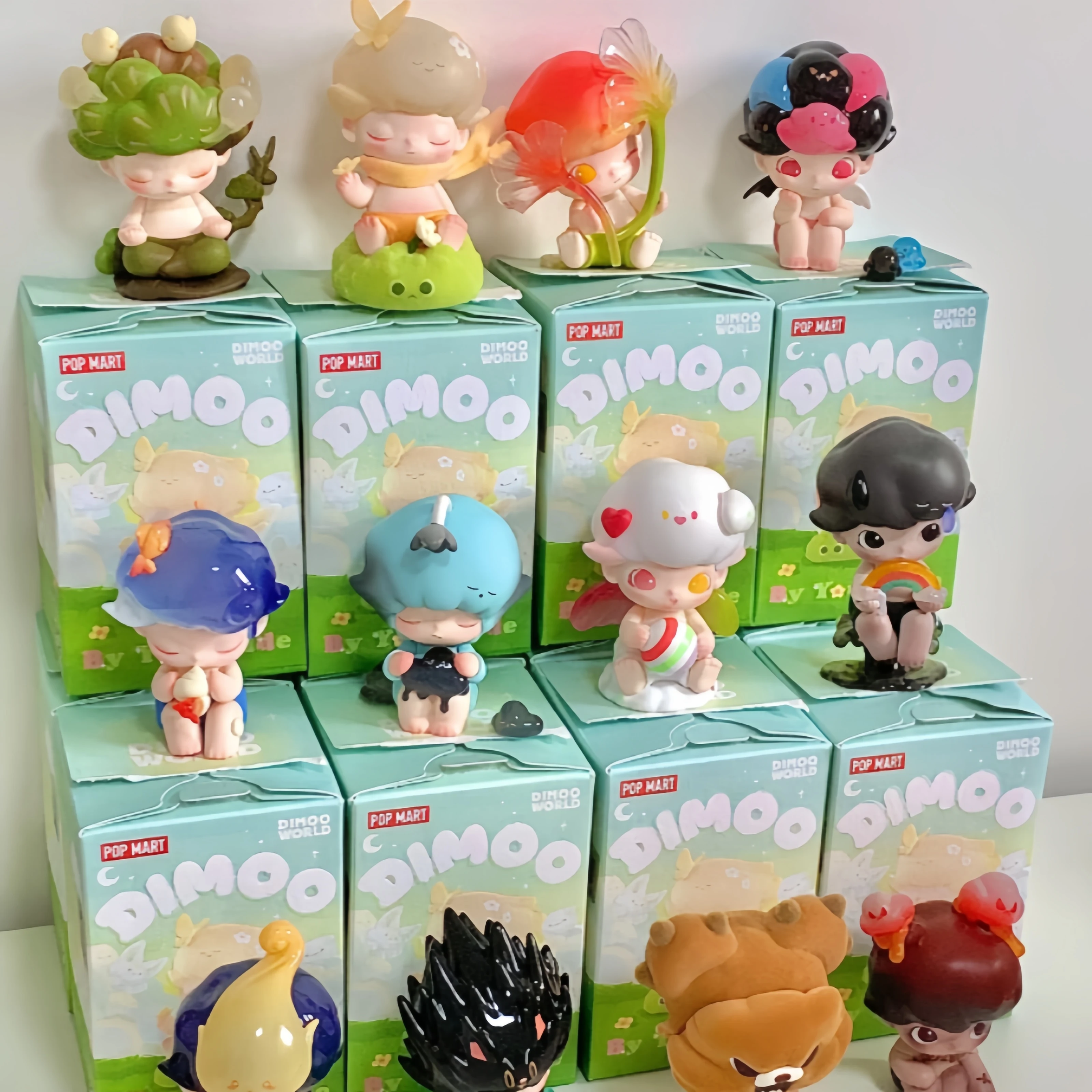 Echte Dimoo Bij Uw Zijserie Figuur Schattige Anime Modelcollectie Cartoon Actie Beeldje Pvc Standbeeld Pop Dimoo Ornament Speelgoed