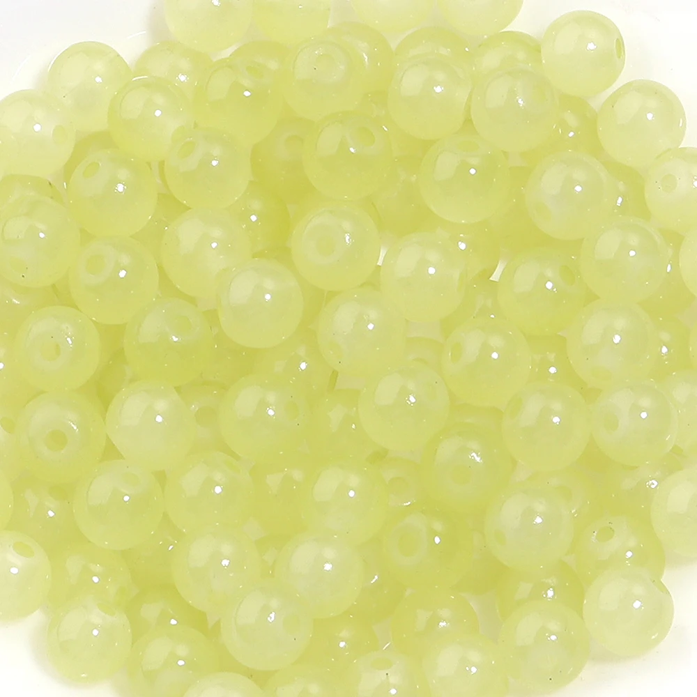 50pcs 6mm Glass Round Beads for DIY Jewelry Making