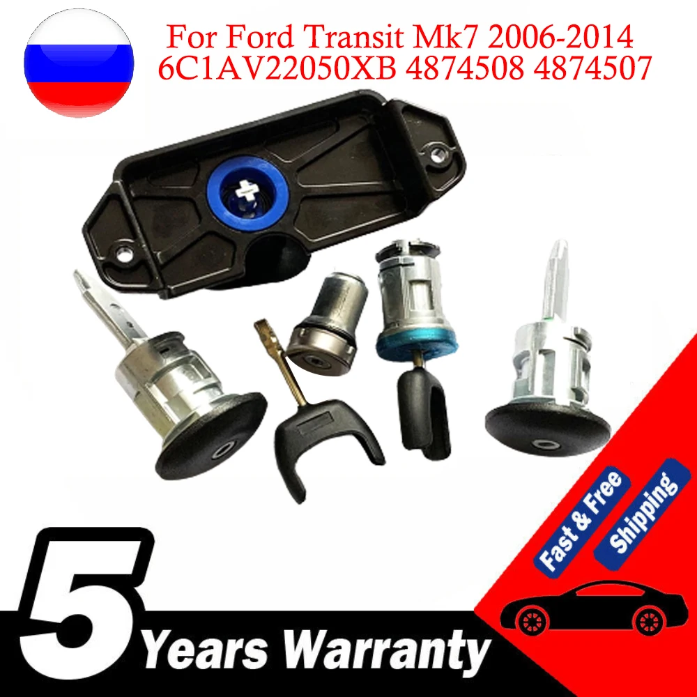 

Complete Lock Set Ignition Switch Left Right Door Lock Trunk Lock For Ford Transit Mk7 2006-2014 6C1AV22050XB 4874508 4874507