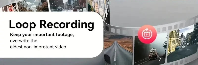 BEPOCAM 4-Linsen-Dashcam 1080P Full HD Auto-DVR Weitwinkel Eingebautes WLAN Kamera mit Schleifenaufnahme IPS-Bildschirm Nachtsicht G-Sensor – Detail 7