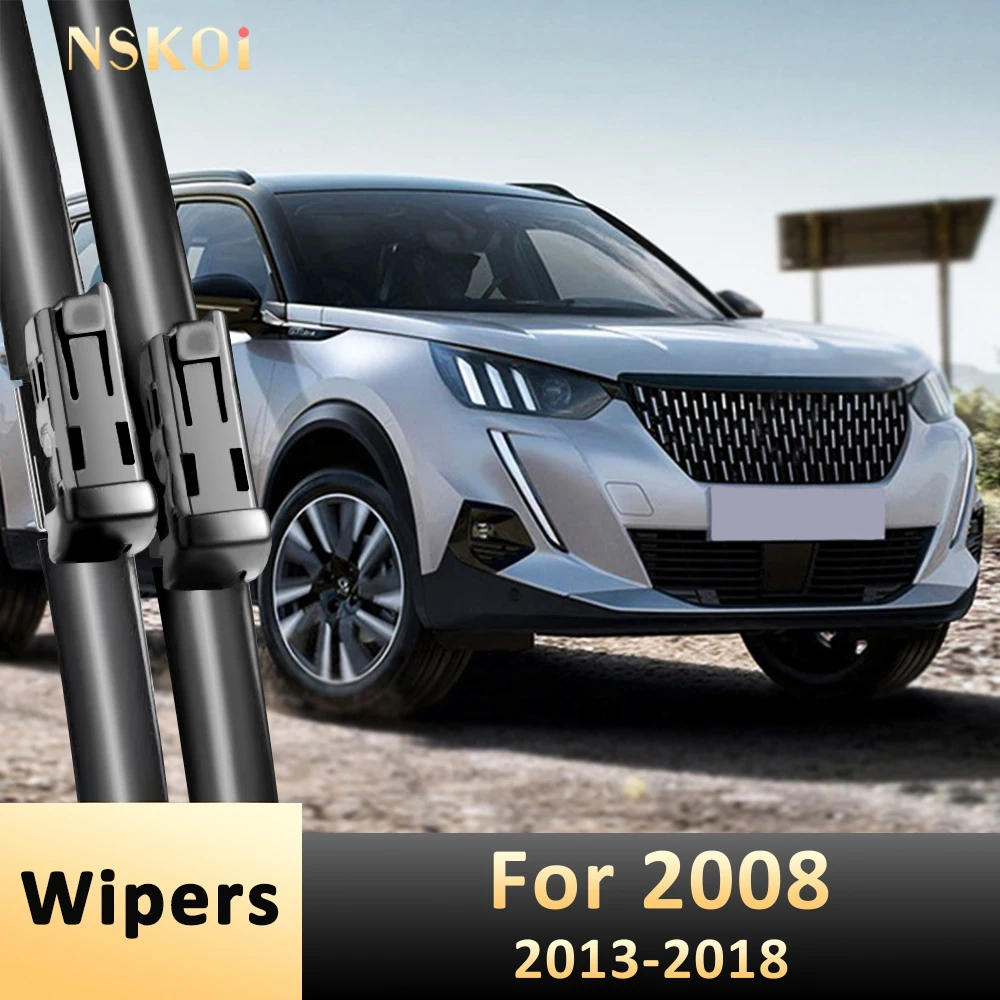 

Wiper Front Wiper Blades For Peugeot 2008 2013 2014 2015 2016 2017 2018 Windshield Windscreen Window Accessories