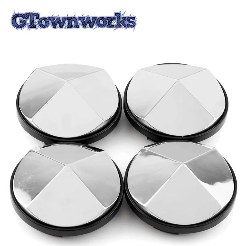 

GTownworks 4pcs 60mm OD 50.5mm ID Wheel Hub Cap Hubcaps For Rims For 2006-2014 Focus Mustang Escape Explorer Wheels Accessories