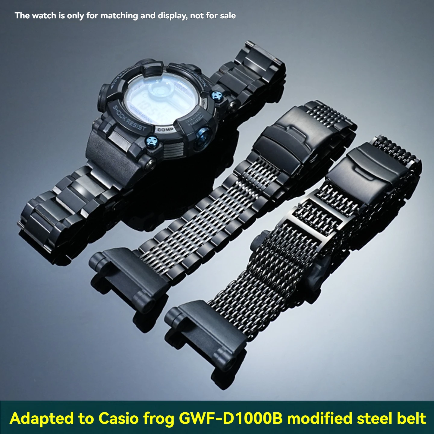 GWF-D1000B watchband For Casio G-SHOCK sixth generation frogman 3445 GWF-D1000B gwf-d1000b modified stainless steel watch strap