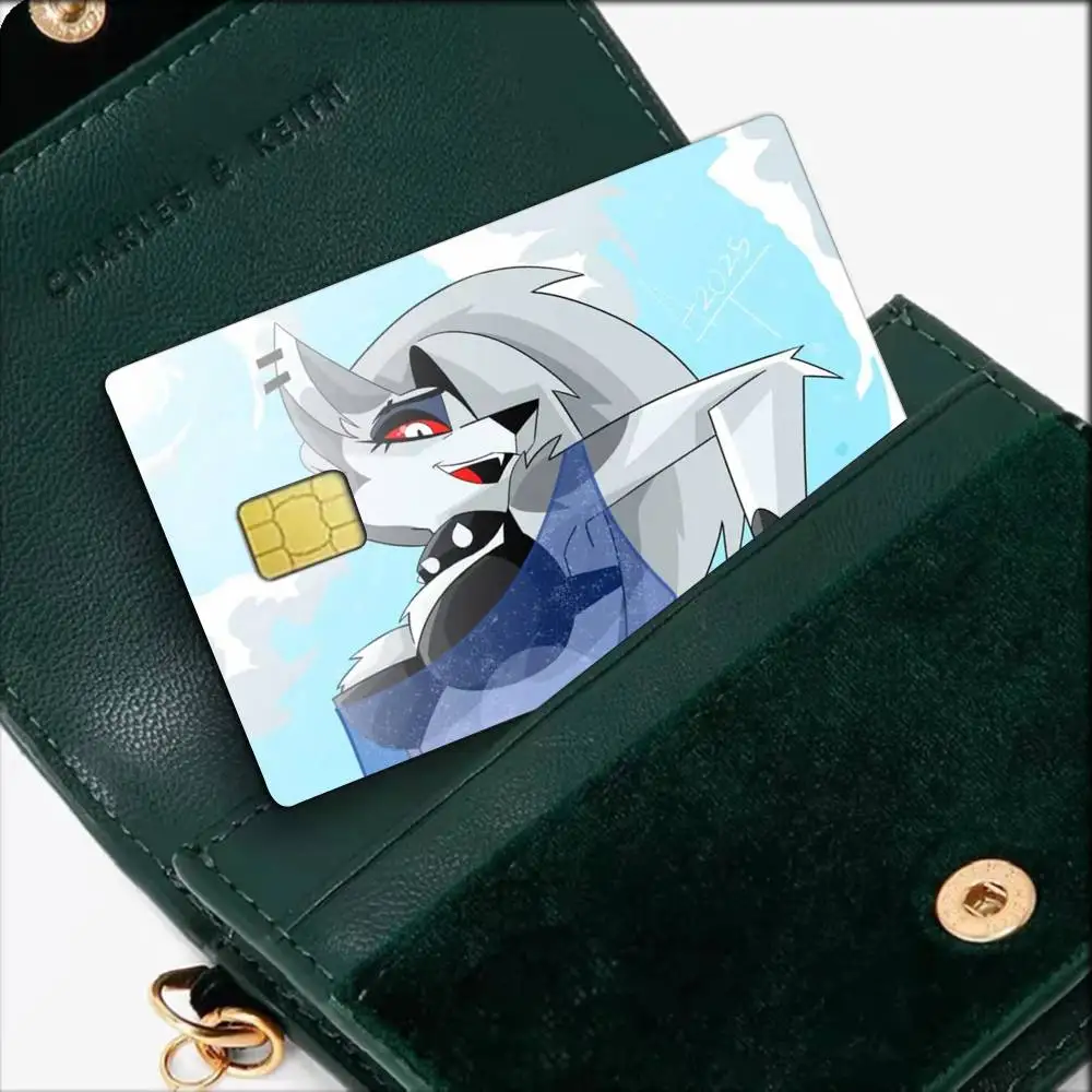 Helluva Boss Loona   Waterproof Film Skin Cover Credit Card Stickers Debit Front Bank Bus Pass