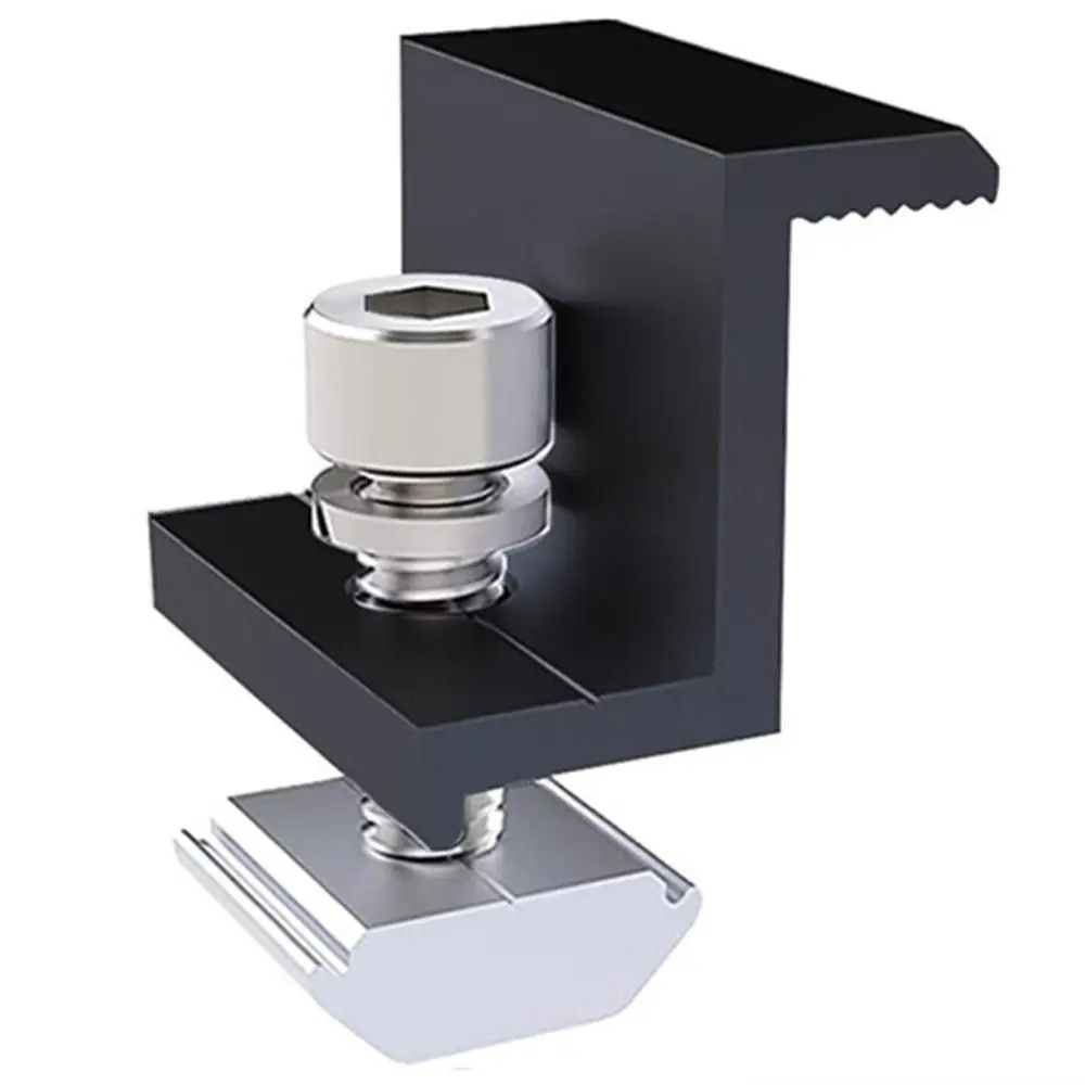30mm/35mm/40mm/45mm Solar Module Holder Adjustable Bracket Middle Clamp Solar Panel Clamps Mounting Rail Mounting Solar Panel