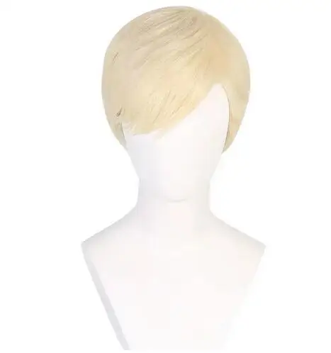 Hete Film Ken Barbie Cosplay Pruik Kyo Korte Blonde Pruiken Voor Ken Halloween Kostuum