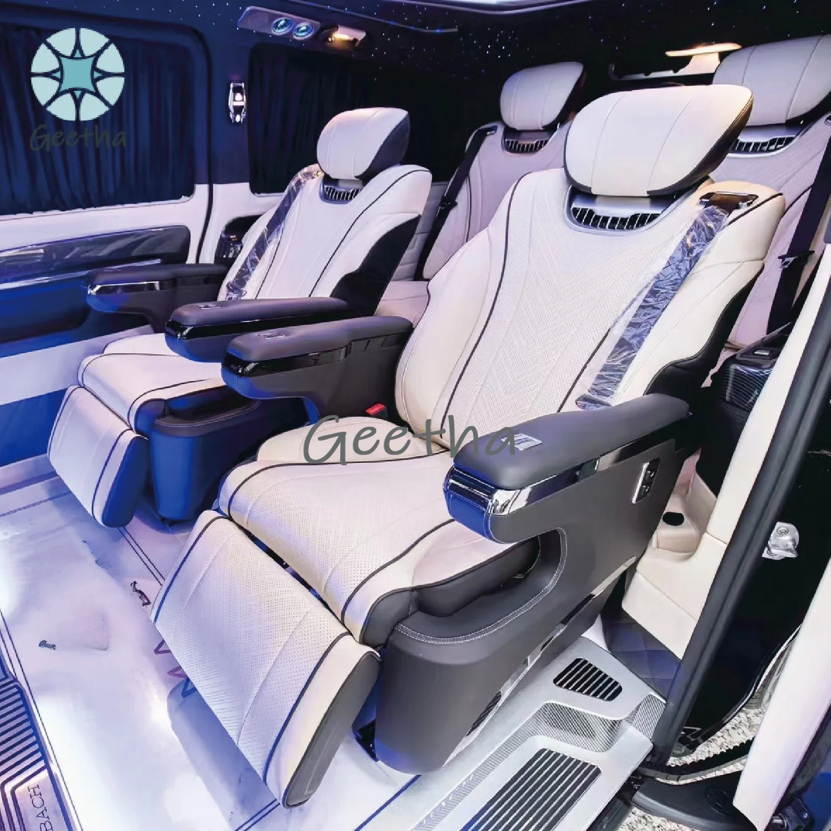 

Stylish and Comfortable Electric Luxury Leather Car Seats for Sprinter Vito Hiace Coaster V260 Modified Car Accessories