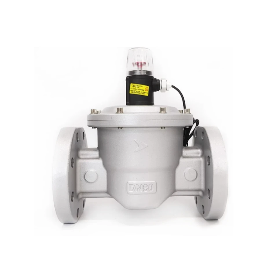 DN80 Industrial explosion-proof gas pipeline solenoid valve alarm gas leak emergency shut-off valve