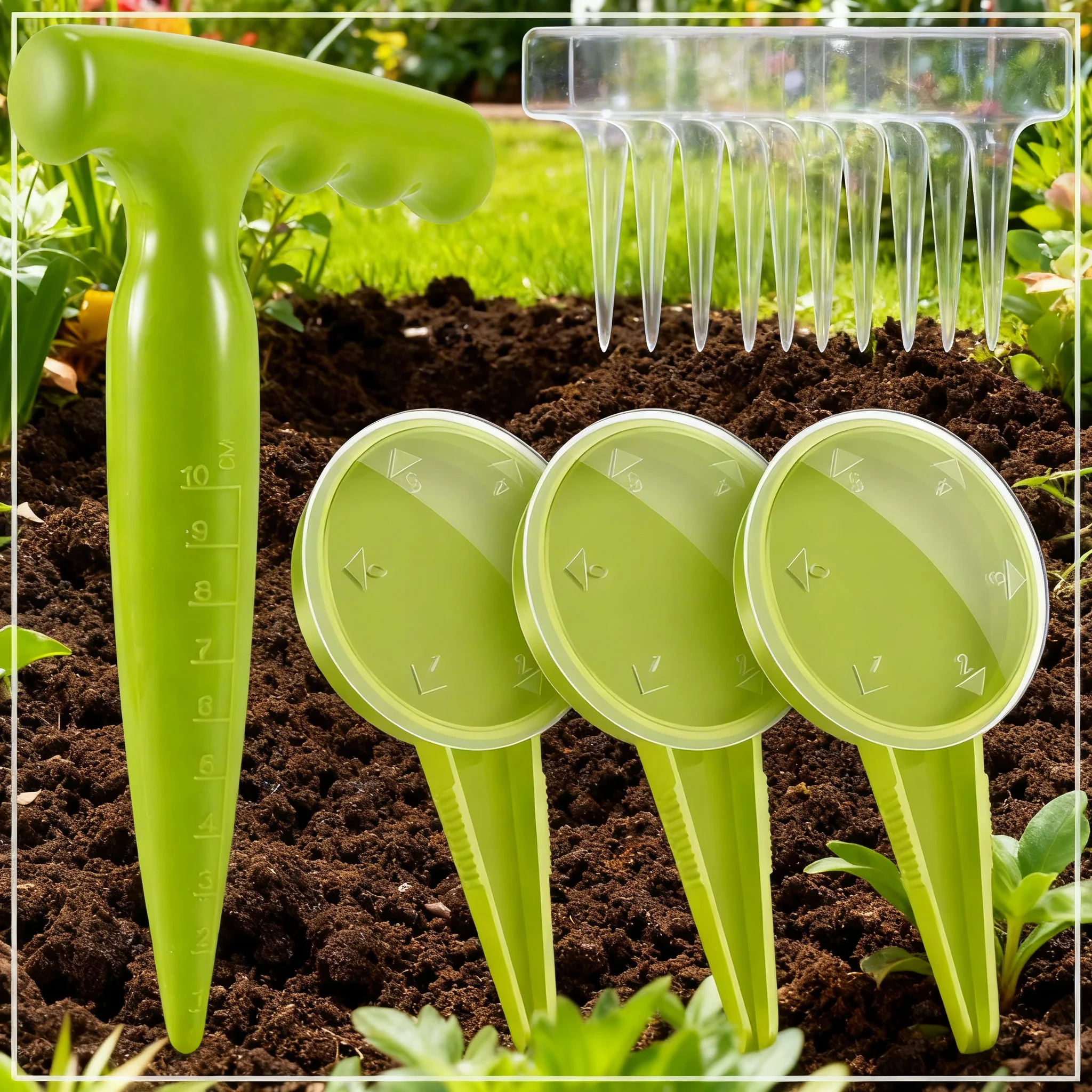 Garden Seeder Set Gardening Sower Household Manual Multifunction Adjustable Gardening Tools Plant Seeding Dispenser Accessories