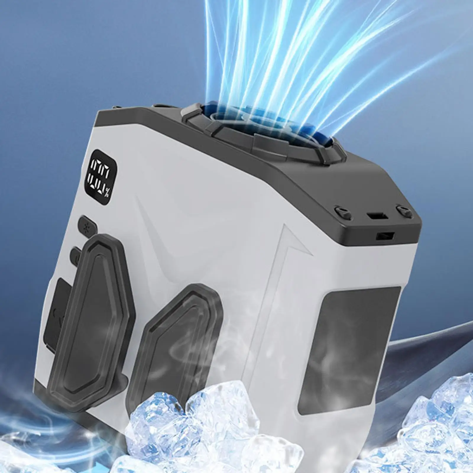 مروحة بمشبك خصر وحزام مروحة هادئة وخفيفة الوزن وقابلة لإعادة الشحن عبر USB ومروحة تبريد صغيرة للمزرعة والسفر والبستنة والمكتب والتسلق