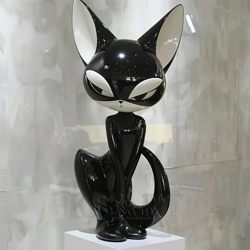 Sculptures Are Suitable for Use As Decorative Items in Exhibition Halls and Study Rooms.Modern Minimalist Cat-shaped Creative
